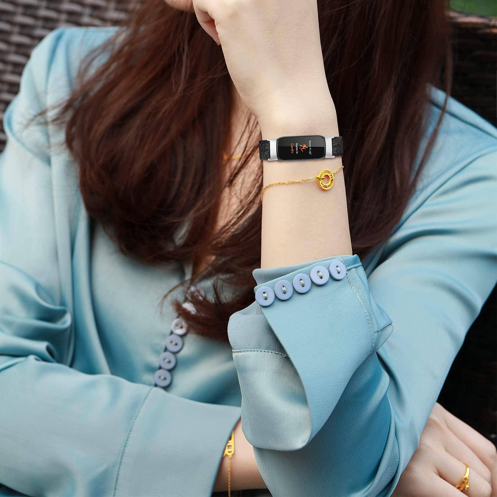 Gimuk Nylon-Armband Für Fitbit Luxe – Weiches, Atmungsaktives Ersatzarmband, Elastisch, In Small/Large, Verschiedenen Farben
