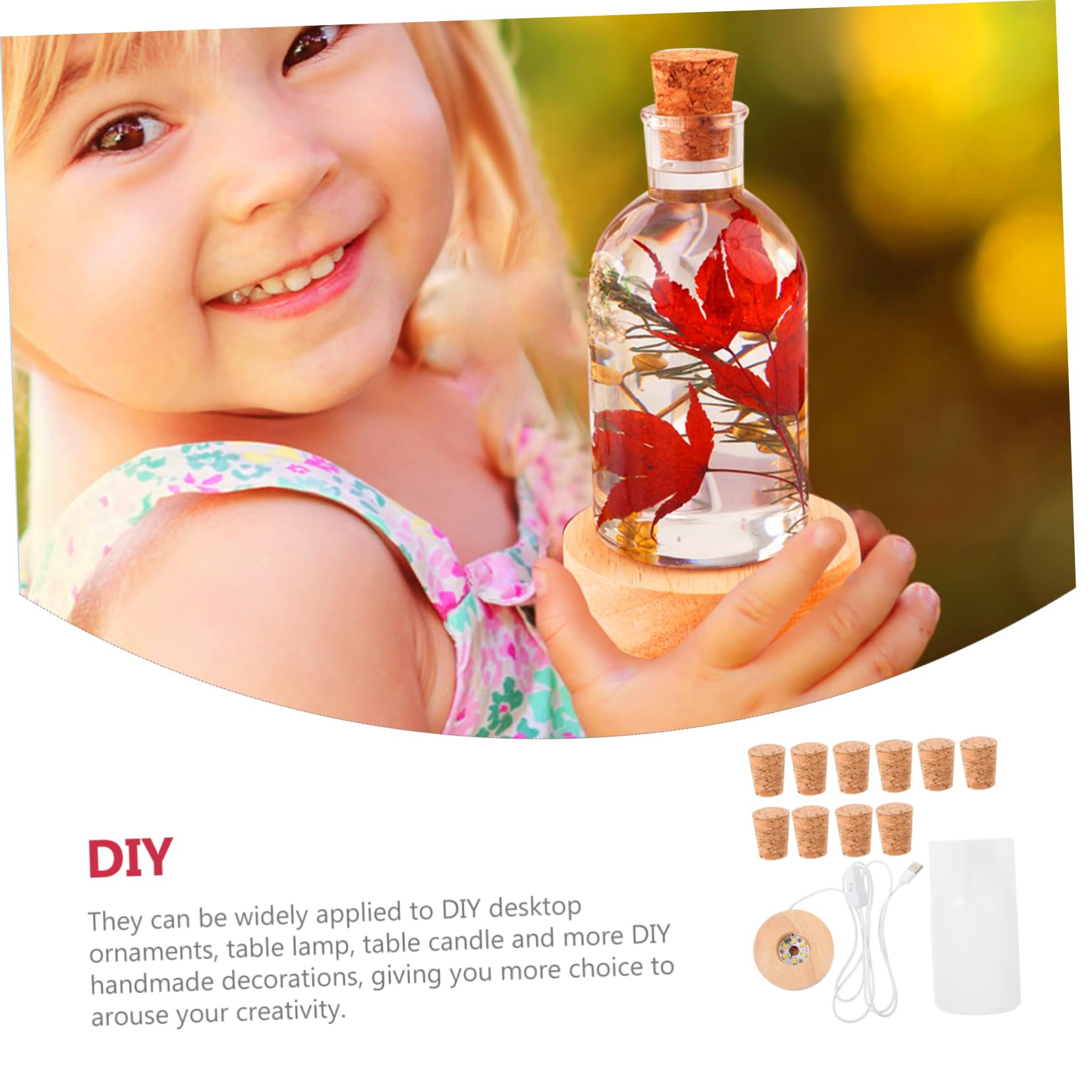 SHINEOFI 2sets Stampo Silicone Per Creazioni Fai Da Te Molds Per Resina Epoxy Luce Notturna Led Design Unico e Riutilizzabile Per Progetti Creativi e Decorazioni Domestiche