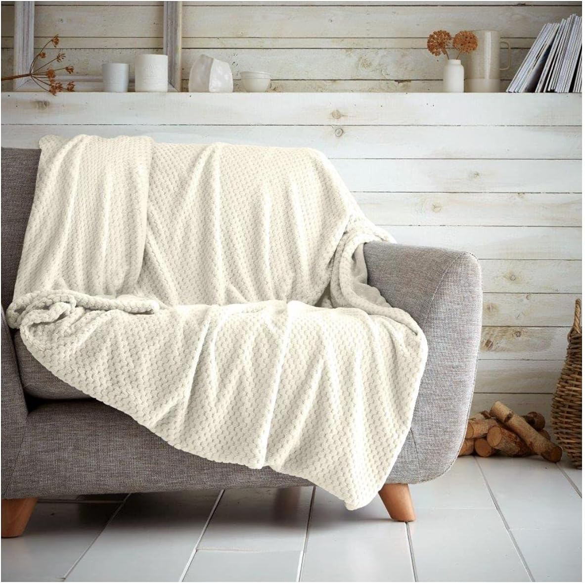 Teddy Soft Throw, Fluffy Blankets For Sofas OR Settees, Luxury Sofa