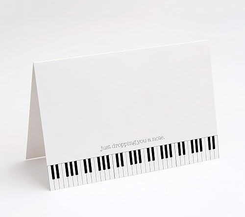 M Market On Mainstreet Tarjetas de notas musicales con sobres, en blanco en el interior, fabricadas en los Estados Unidos (Dropping You A Note) M Market On Mainstreet Tarjetas de notas musicales con sobres, en blanco en el interior, fabricadas en los Estados Unidos (Dropping You A Note)