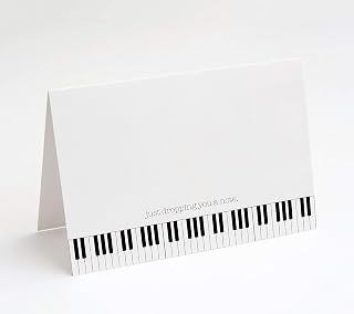 M Market On Mainstreet Music Note Cards with Envelopes, Blank Inside, Made in the U.S.A. (Dropping You A Note)