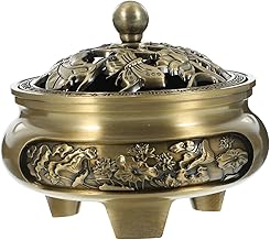 IMIKEYA Queimador De Incenso Decoração De Interiores Cone Suporte De Incenso Decoração De Metal Decoração De Mesa Suporte Para Bastão De Incenso Decoração De Incensário Artesanato Vintage