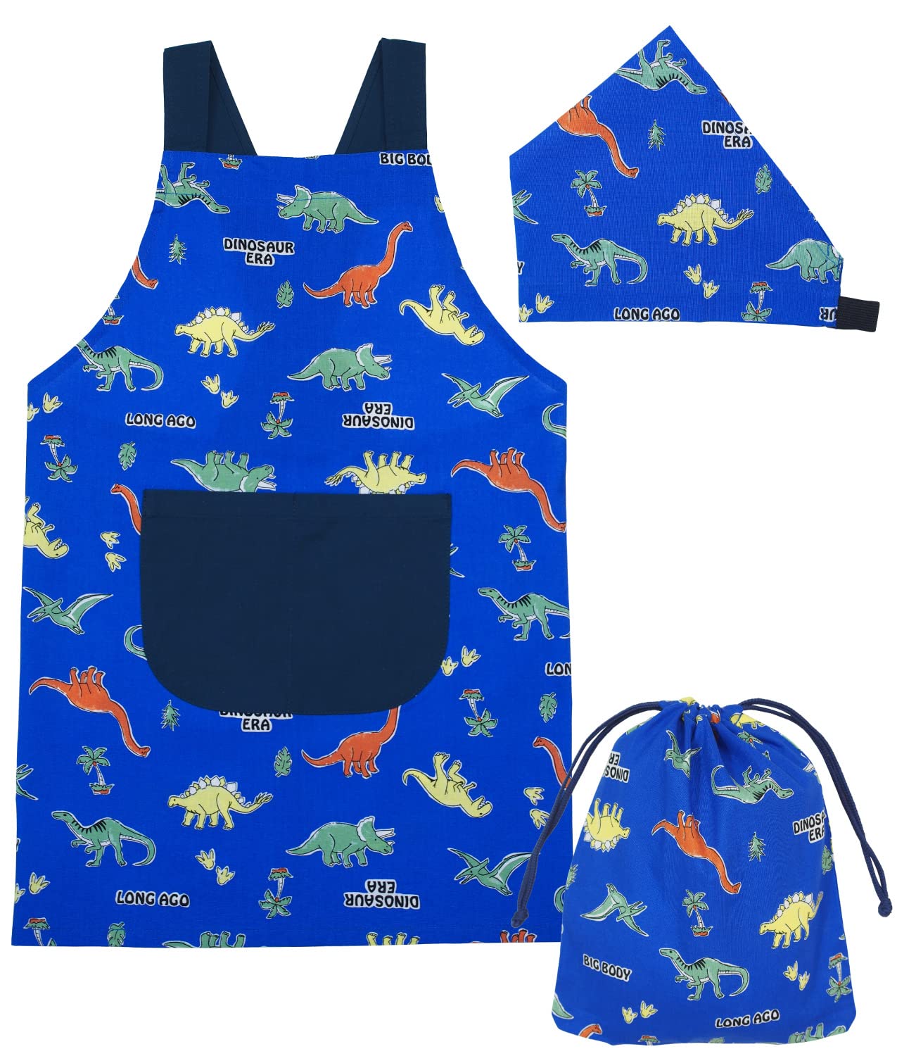 Amazon.co.jp: [ON NISHIKI] キッズエプロン 子供用 3点セット