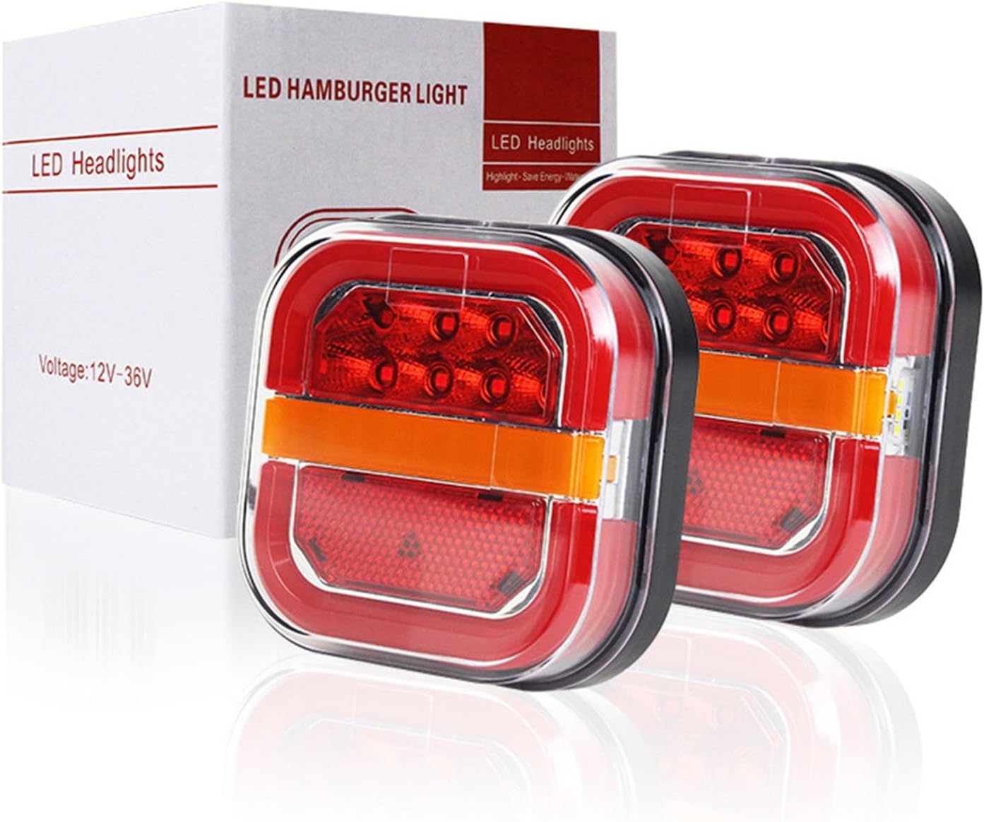 Wireless Brake Lights for Trailer, New Wireless Trailer Lights for Towing, Magnetic Wireless LED Trailers Rear Lights Kit with Brake and Turn Signals, Waterproof