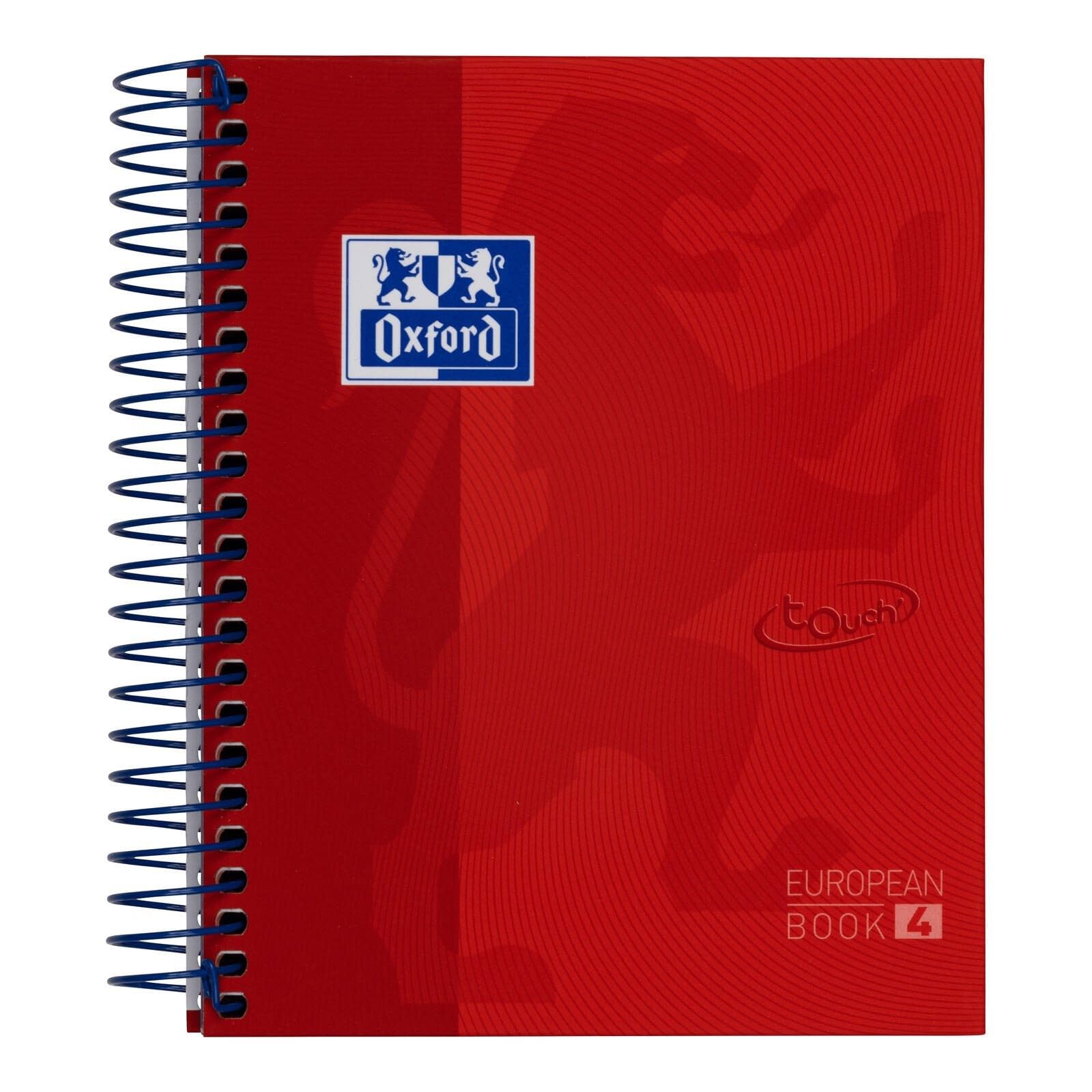 Oxford - Oxford Cahier … spirale European Book Touch, A6, quadrill‚
