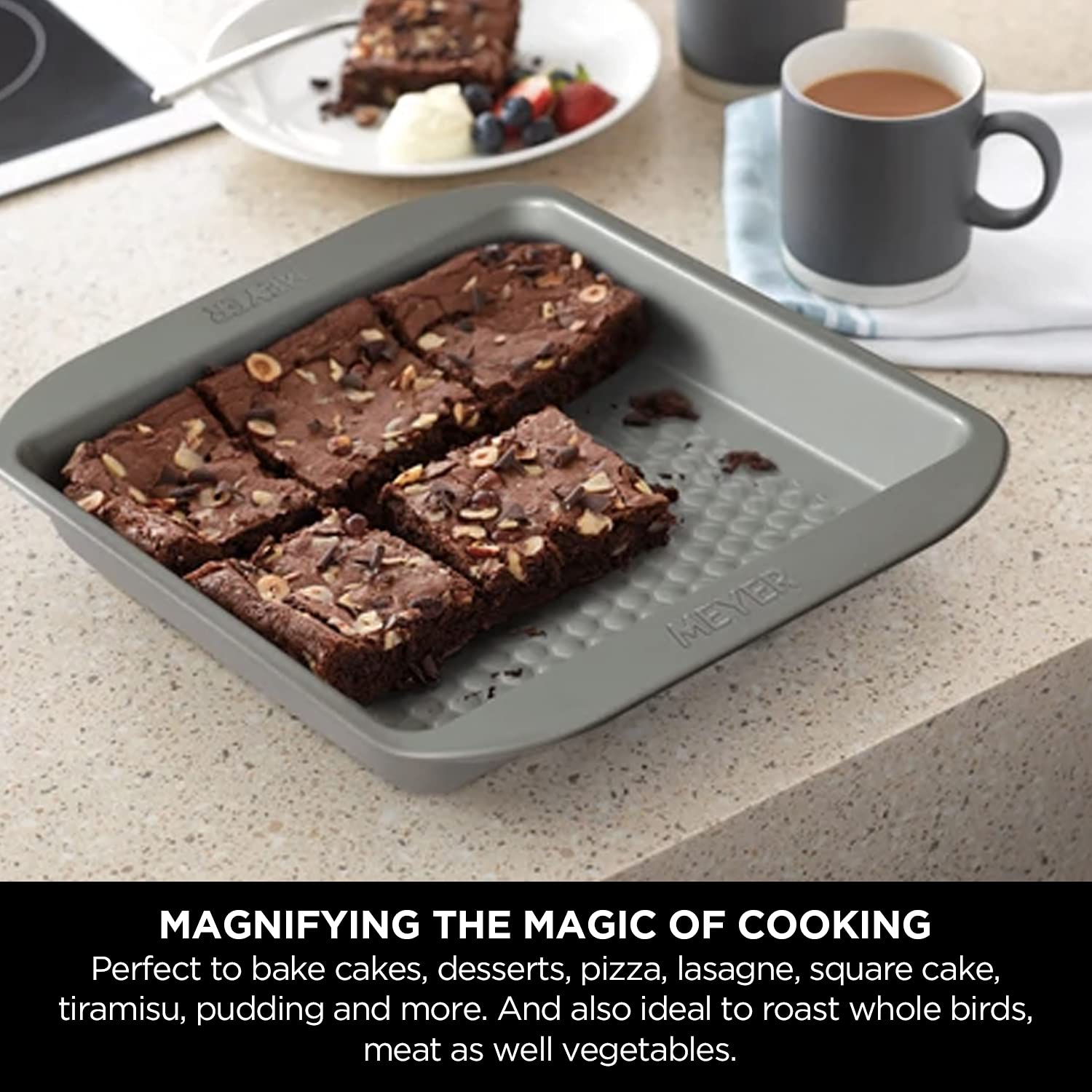 Meyer Bakemaster Non Stick Piece Bakeware Set Square Springform
