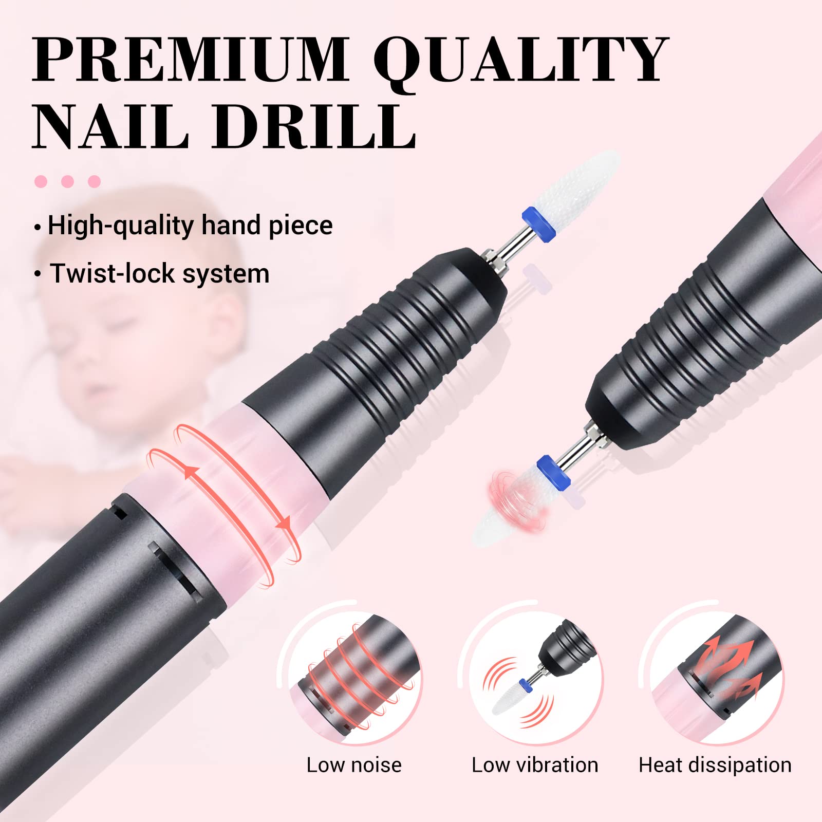 Amazon.com: SAVILAND Electric Nail Drill – (Coreless Motor
