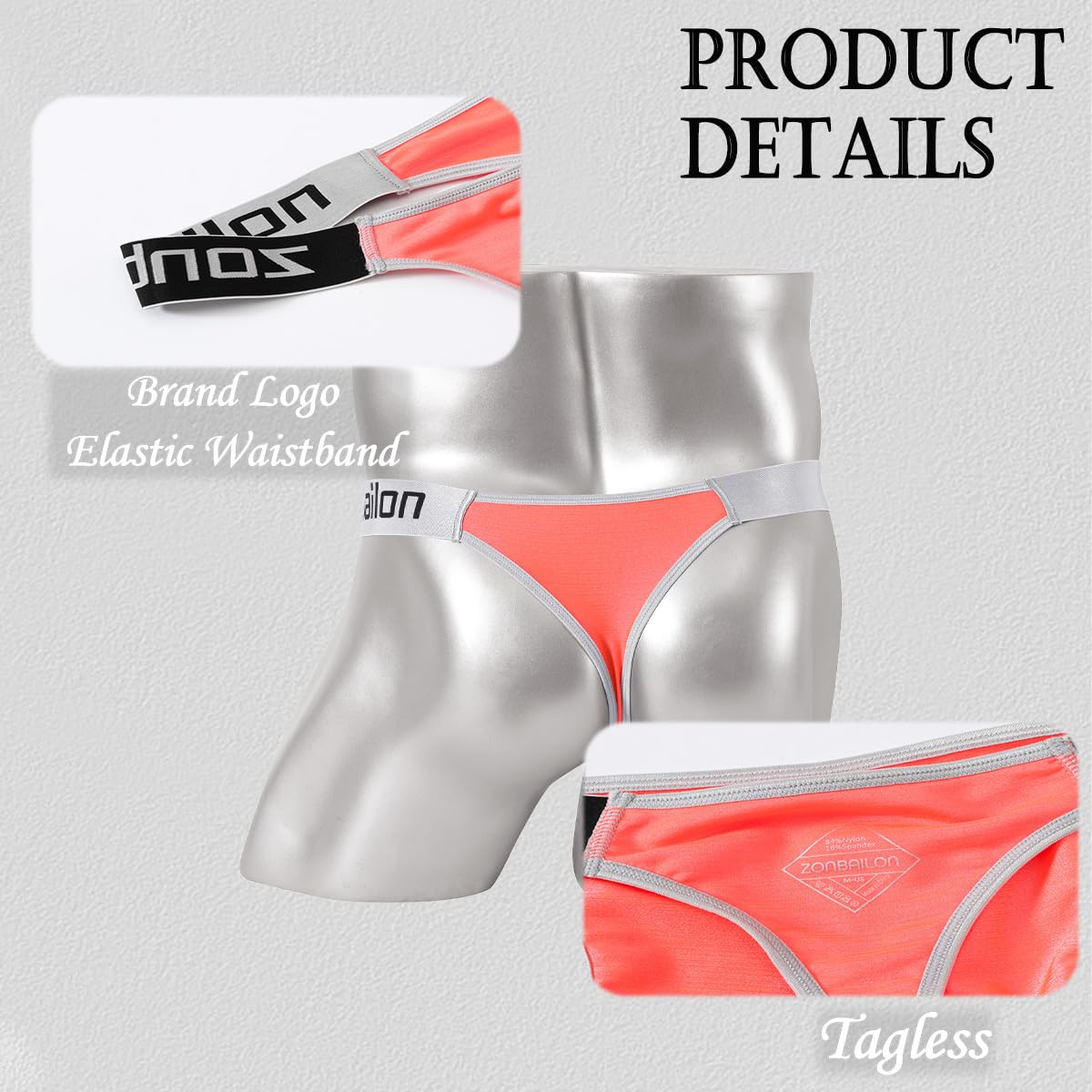 JINSHI Tanga para hombre, sexy, con bolsillos abultados, espalda en T, de seda, talle bajo, ropa interior elástica, tangas