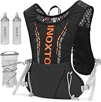 Vista 9 de INOXTO Chaleco Mochila de Hidratación, Chaleco Ligero para Correr con Bolsa de Agua de 1.5L Mochila de Día para Senderismo, Carrera de Senderismo