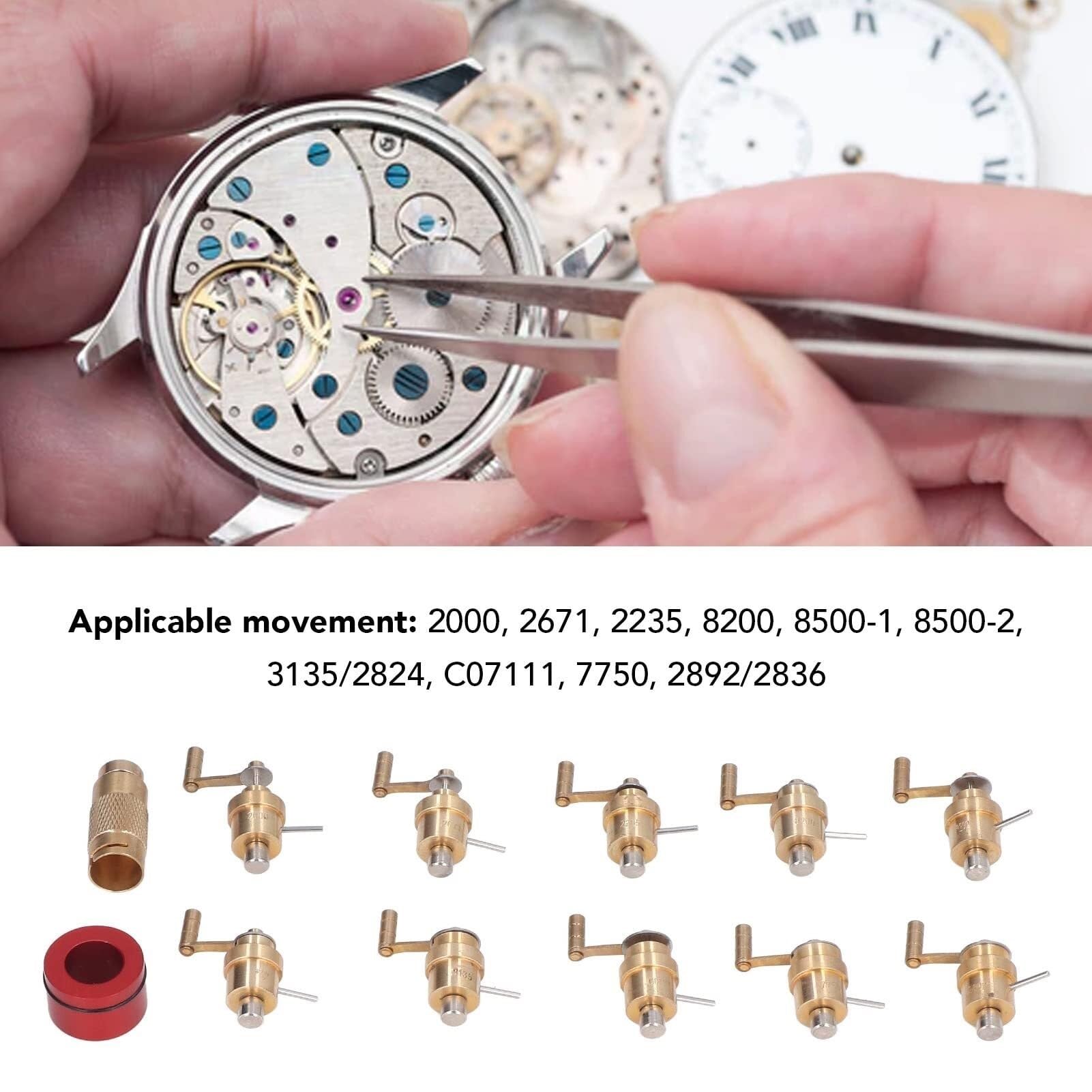 Federaufzieher-Set aus Messing, professionelles DIY-Uhrenreparaturset, unverzichtbares Werkzeug für Uhrmacher