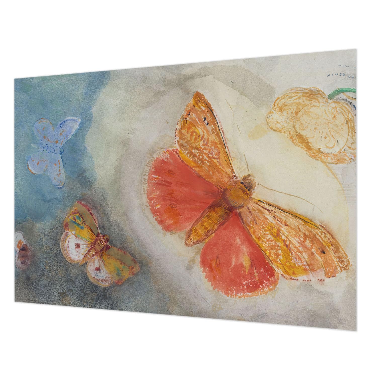 Papier peint intissé impression haute qualité motif papillons déco 312x219 cm