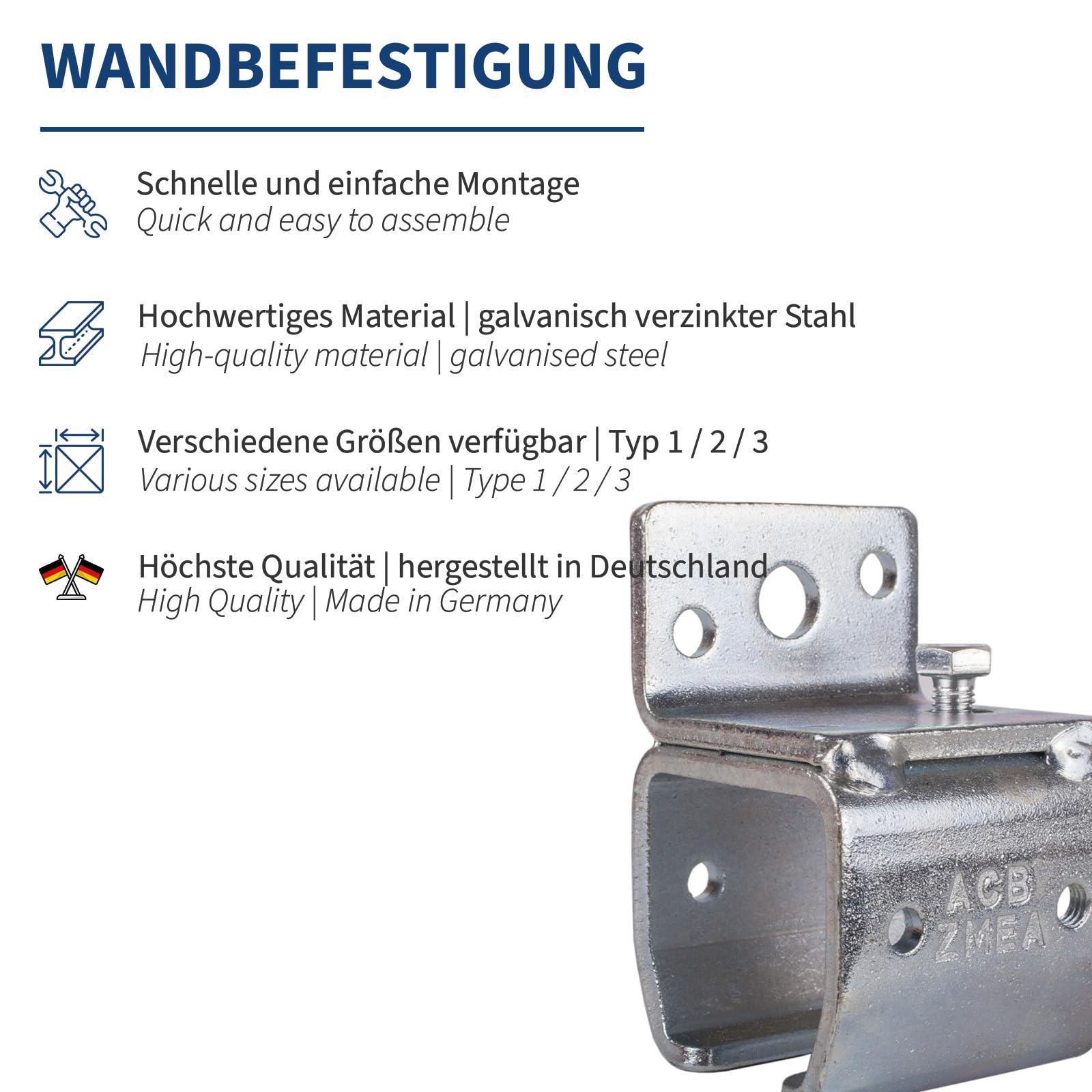 Wandhalter Für Laufschiene An Glaswänden, Für Gl Produktbild-Vorschau 6