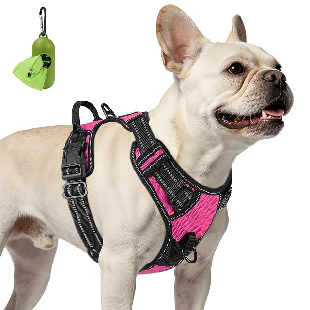 Joytale Arnes Perro Pequeño,Chaleco Reflectante Suave Transpirable para Perro,Arnés con Doble Anilla,Arnés…