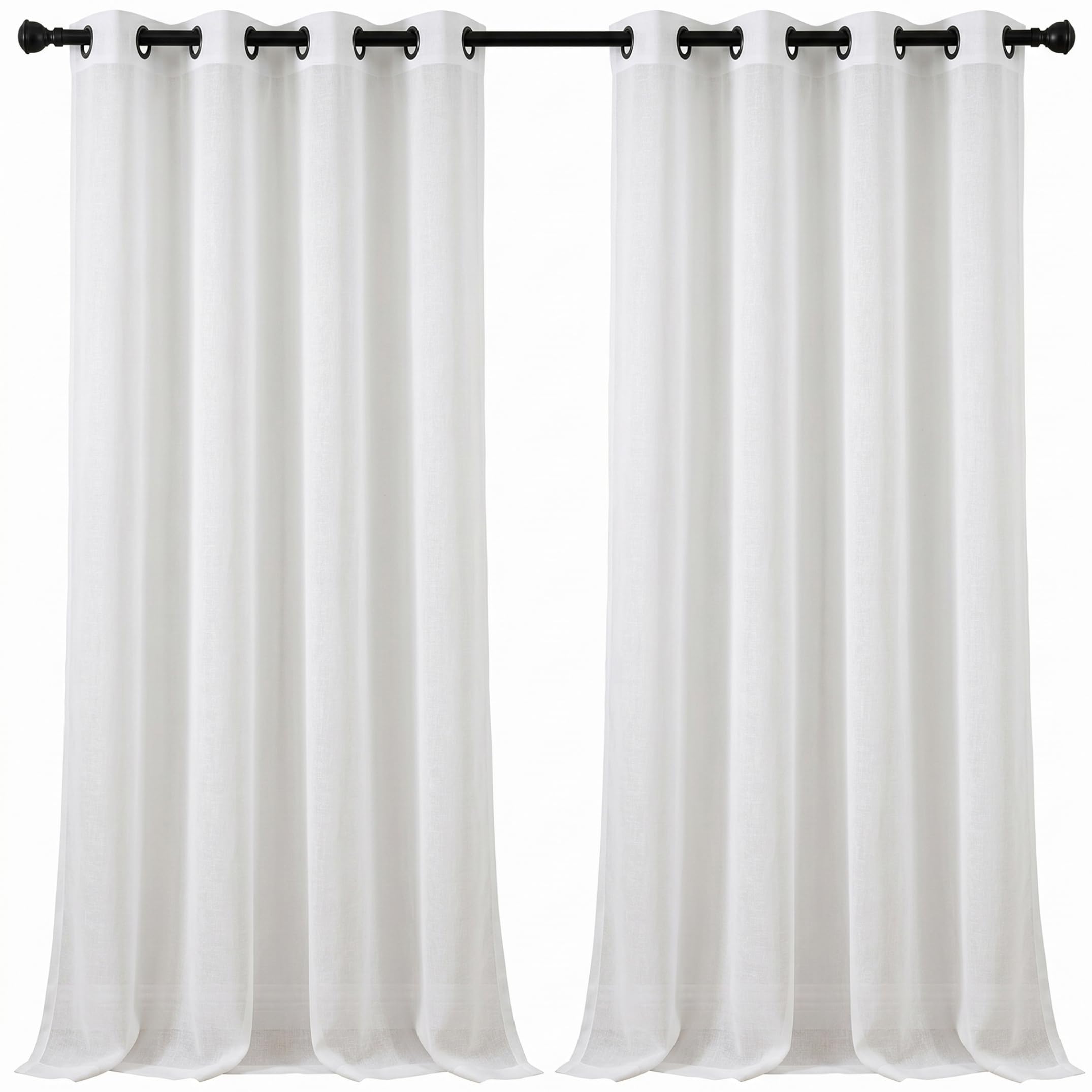 Cortinas blancas de 96 pulgadas: la solución ideal para bloquear la luz y ganar privacidad