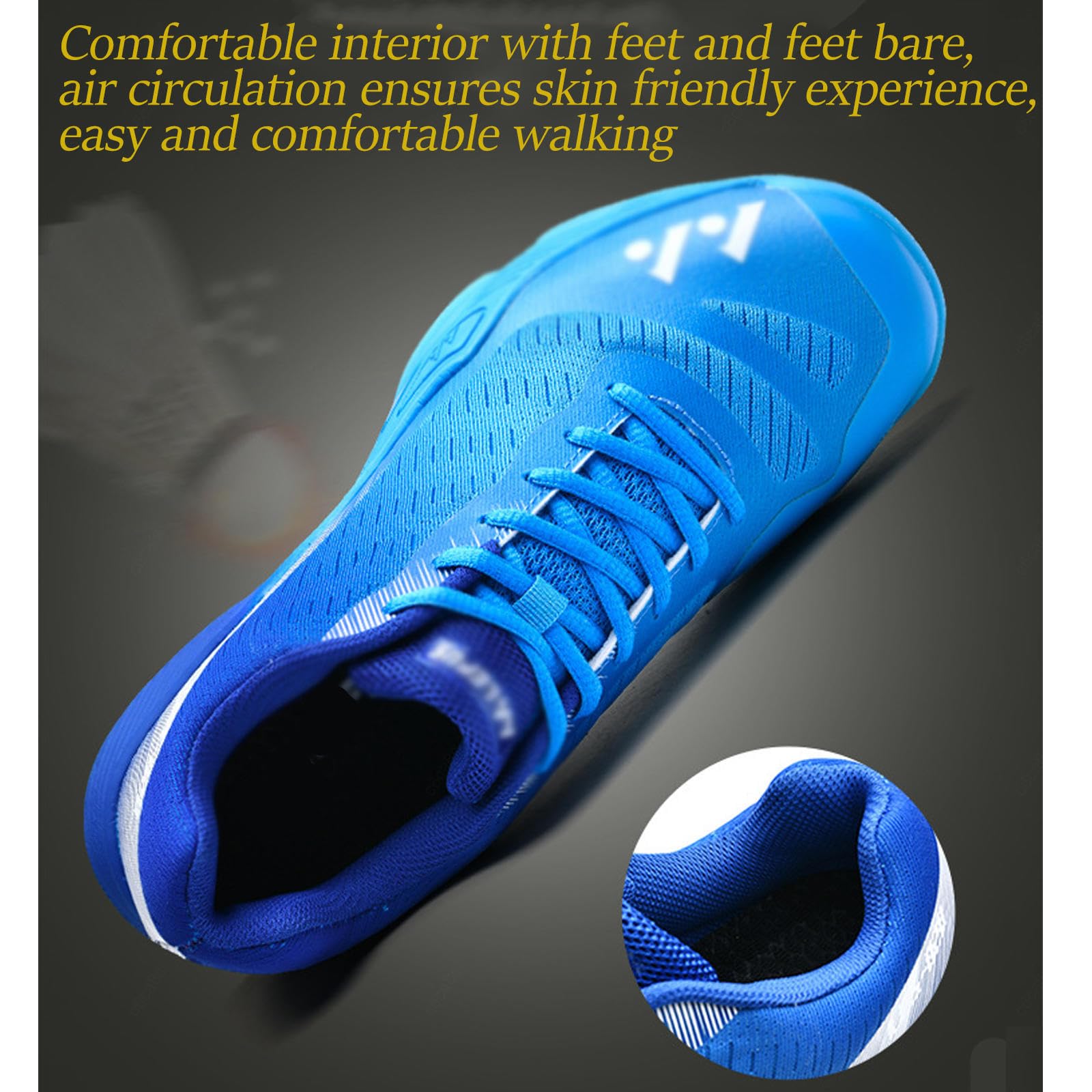 Buty Do Badmintona Dla Dorosłych Mężczyzn Kobiet Lekkie, Oddychające Tenisowe Trampki Do Squasha Extra Wide Do Siatkówki Pickleball, Green, 39 EU