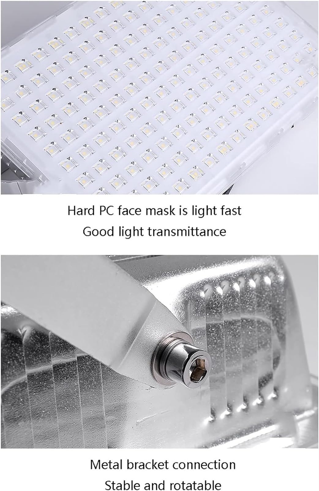 lampy solarne do użytku na zewnątrz, Reflektory Led Zewnętrzne światła bezpieczeństwa Białe światło robocze 20 V, reflektor Super jasne białe IP67(200W)