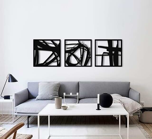 black metal wall decor