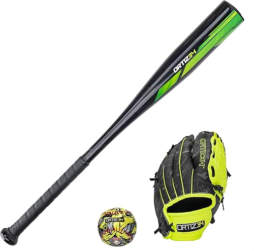 Miniatura 7 de Youth T-Ball Set, 25” Signature Aluminum T-Ball Bat with -10 Drop, Foam Core T-Ball, 9” Lightweight Youth Glove, Vibrant Graffiti Print