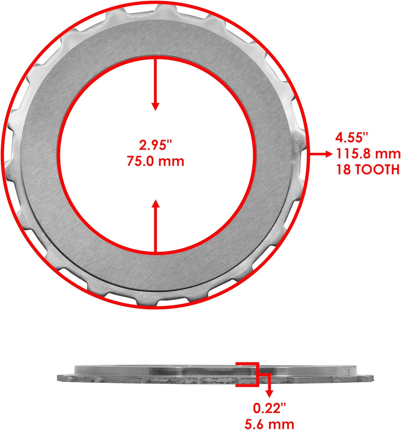 Caltric Clutch Friction Plates Kit Compatible with Honda Rancher 420 TRX420FPA 2009-2014 / Rancher 420 TRX420FA FA2 FA5 FA6 2009-2024