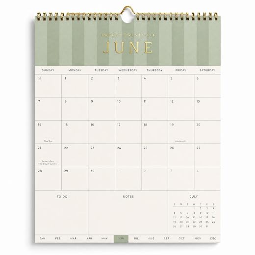 Aesthetic 2026-2027 Wall Calendar - Runs from June 2026 Until December 2027 - The Perfect Modern Calendar Planner for Easy Organizing