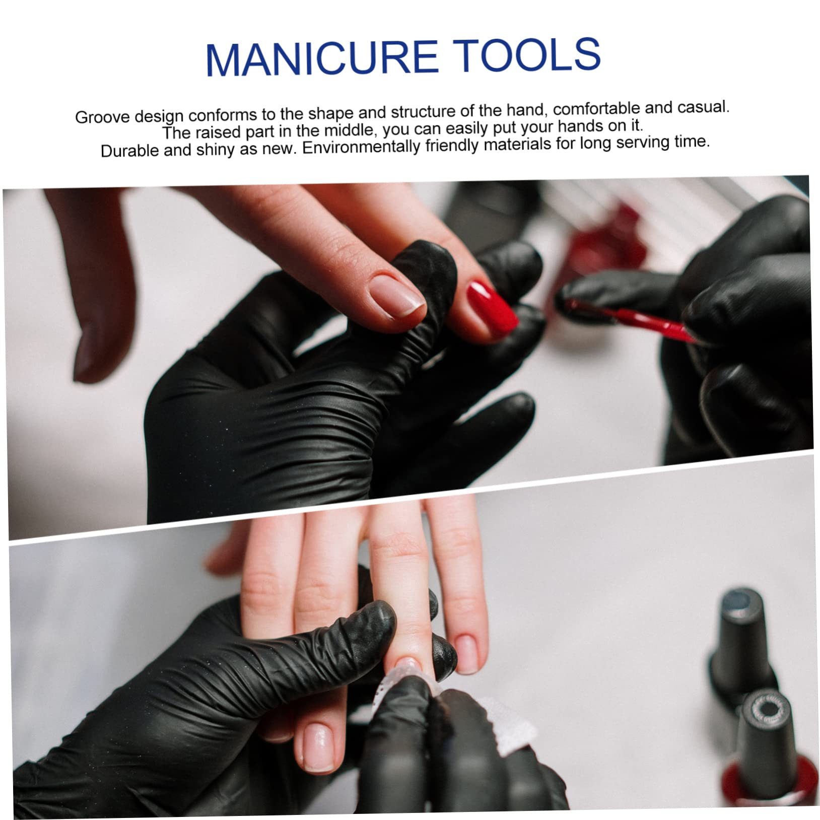 NOLITOY Nail Soaking Bowl Set Hand Foot Soak off Bowl Stylish Light Purple Manicure Bowl Pp Material