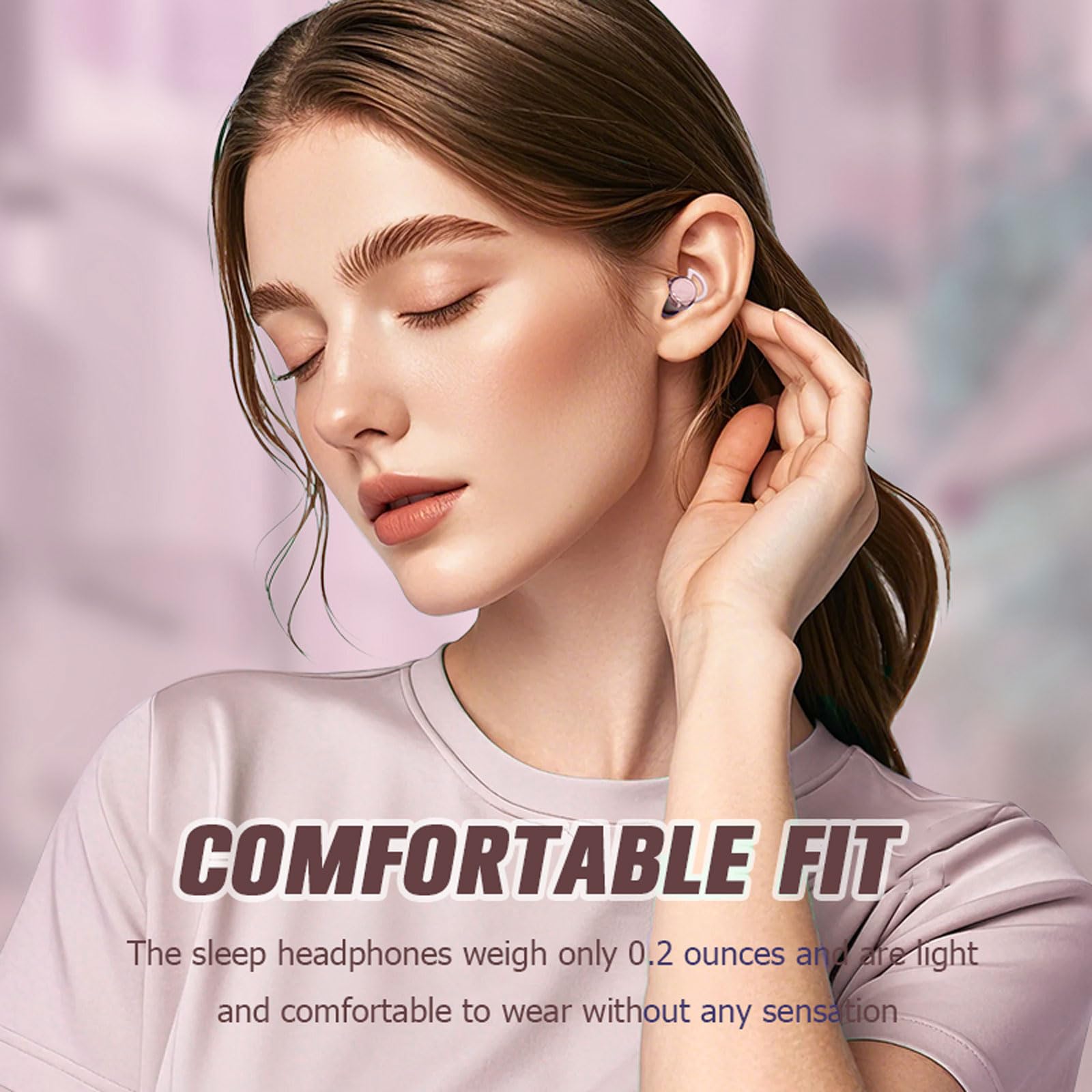Yihou Mini auriculares invisibles para dormir, inalámbricos, Bluetooth, cómodos, para dormir de lado, pequeños, pequeños, discretos, para trabajo, para canales auditivos pequeños, mujeres