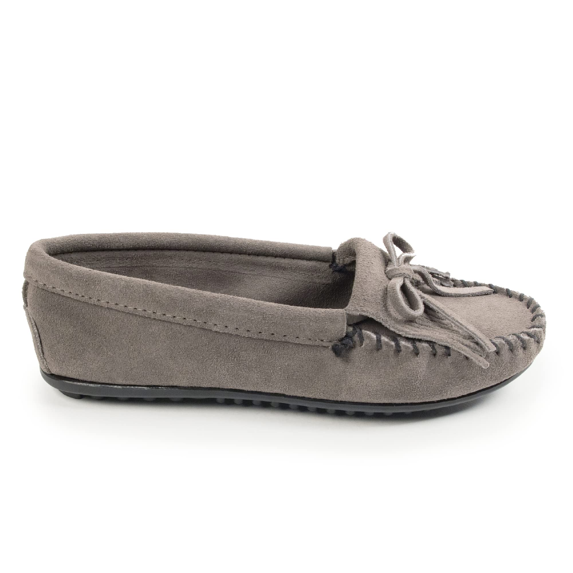 Minnetonka Mocassins en Daim pour Femme - Gris - Été de Repos et Style Classique - 37.5 C/D EU  
Minnetonka Mocassins en