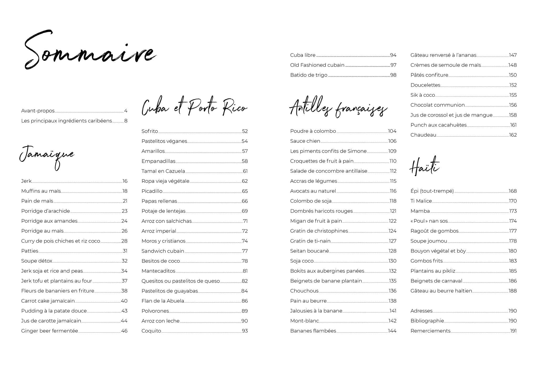 Cuisines vegan des Caraïbes