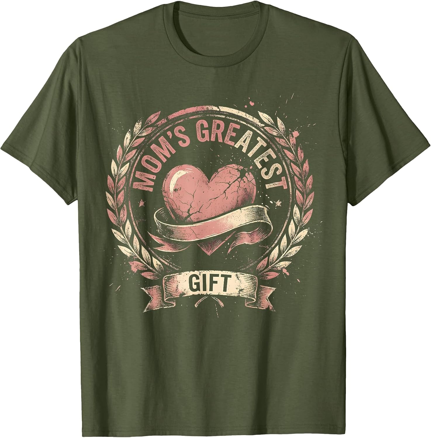 Mom's Greatest Gift I Love My Mom Design T-Shirt
