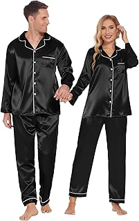 Matching Satin Pajamas For Couples Picks collage image 1