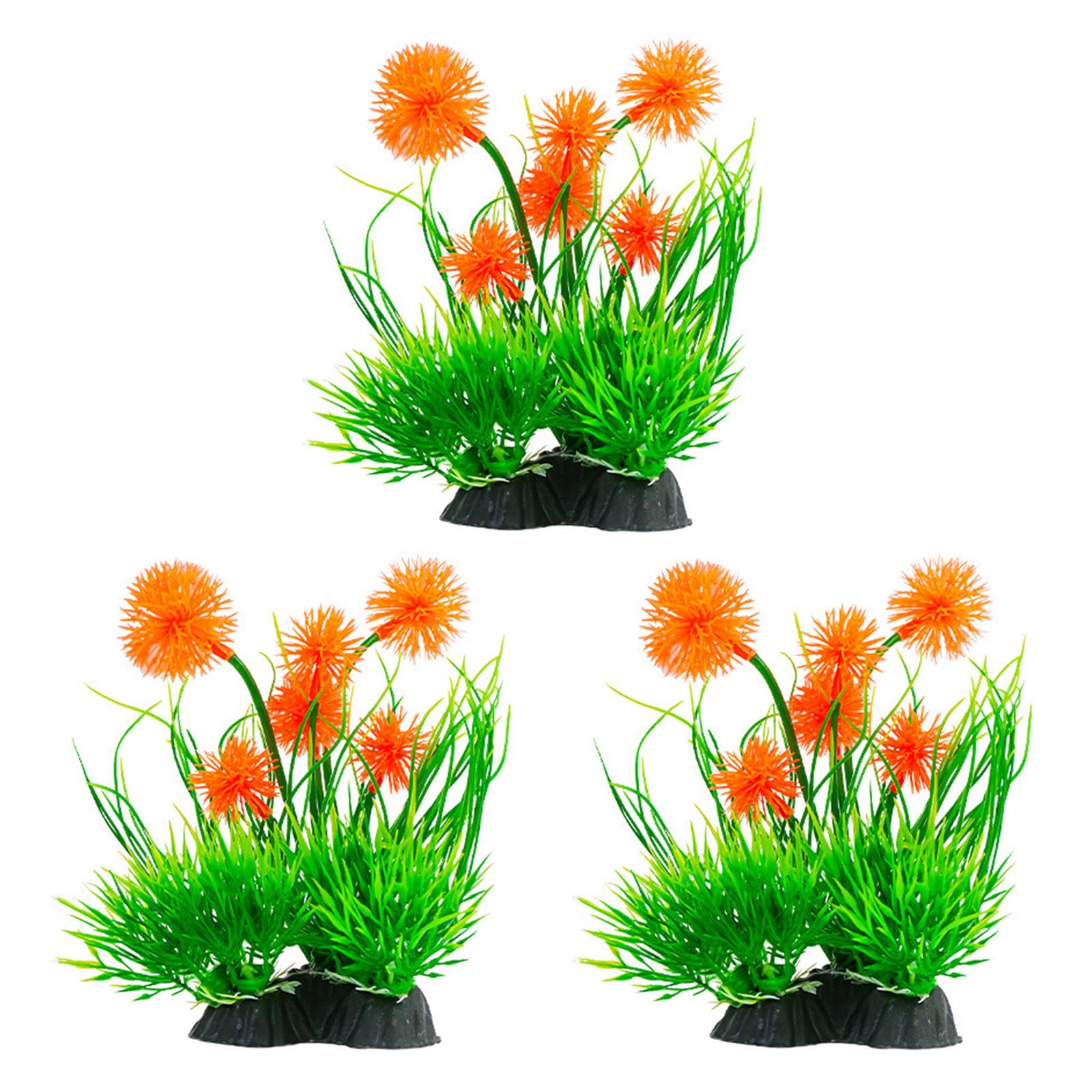 PANGBOER 3PCSAquarium Decoration Fish Tanks Landscaping Simulation Artificial Plant Plastics Underwater Realistic Plant Aquarium Artificial Aquatic