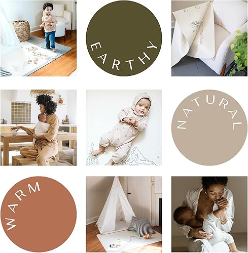 Miniatura 2 de Tapete de juego de manta de hitos de cuero, 39 x 55 pulgadas, tapete de juego para bebé para niño o niña con alternativa a bloques de hitos