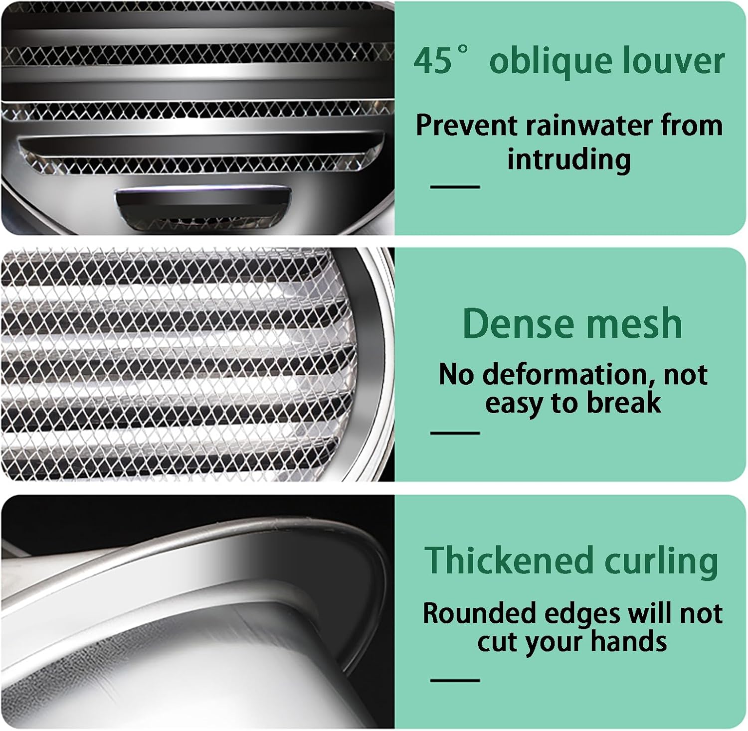304 Stainless Steel Chimney Cowl - Pipe Rain Cover Protector Cap External Wall Exhaust Chimney Cowl, Range Hood Exhaust Pipe Chimney Rain Cap (100mm)