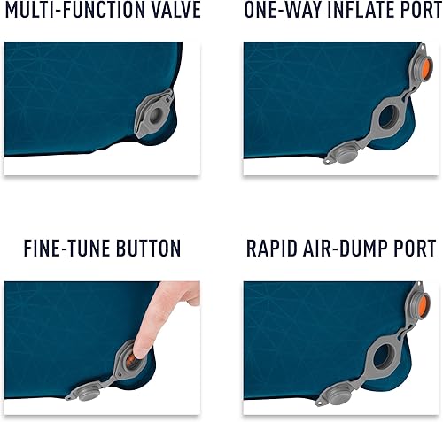 Miniatura 9 de Sea to Summit Comfort Deluxe - Colchoneta doble de espuma autoinflable, color azul Byron