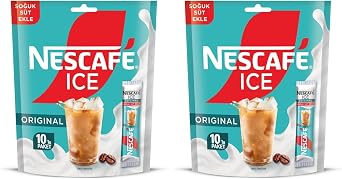 NESCAF  Ice Original  z nebilir Kahve Kar m  10lu Paket, 10 x 10.5 g 2li paket