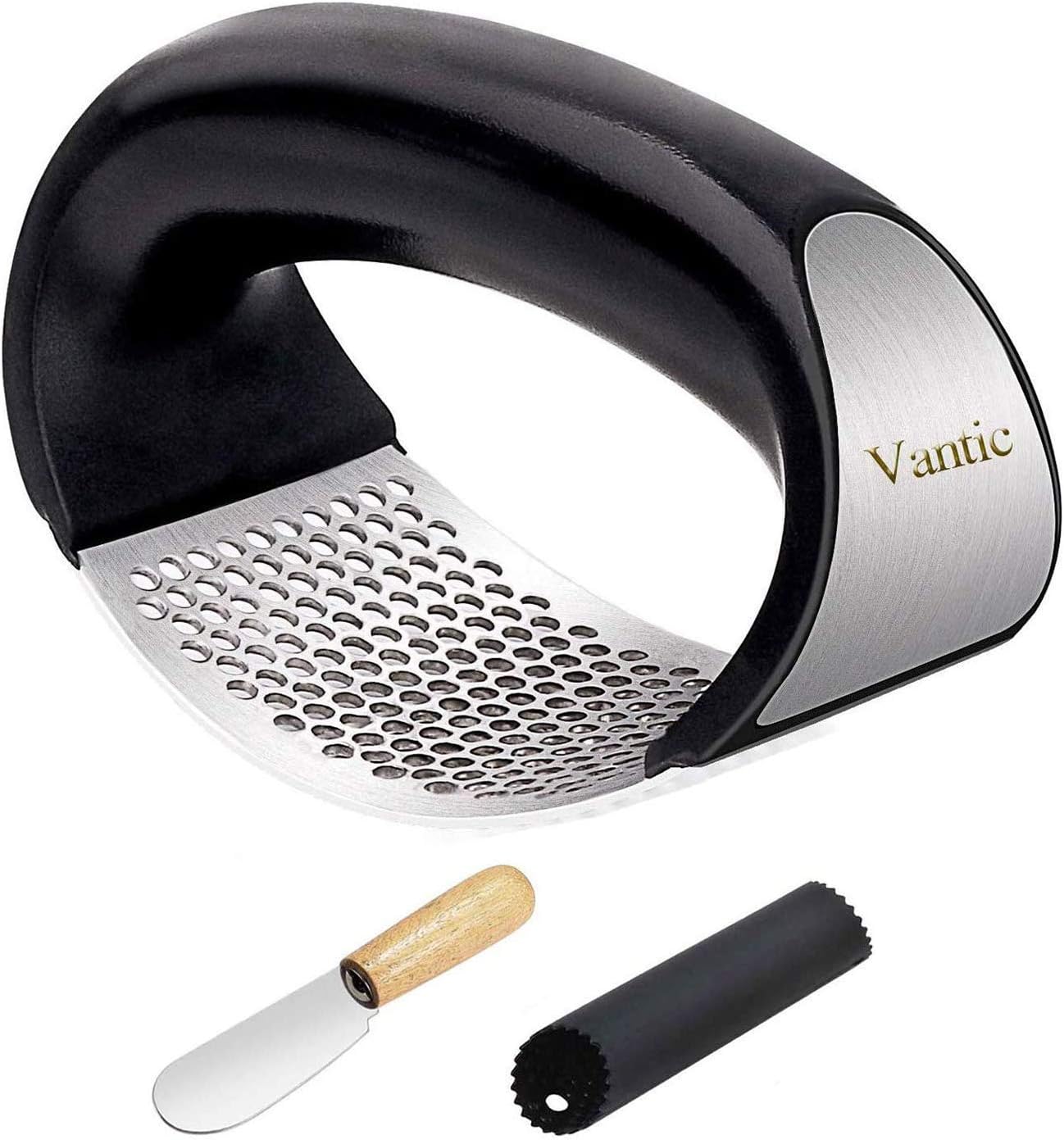 Vantic Garlic Press Rocker Stainless Steel Garlic Mincer