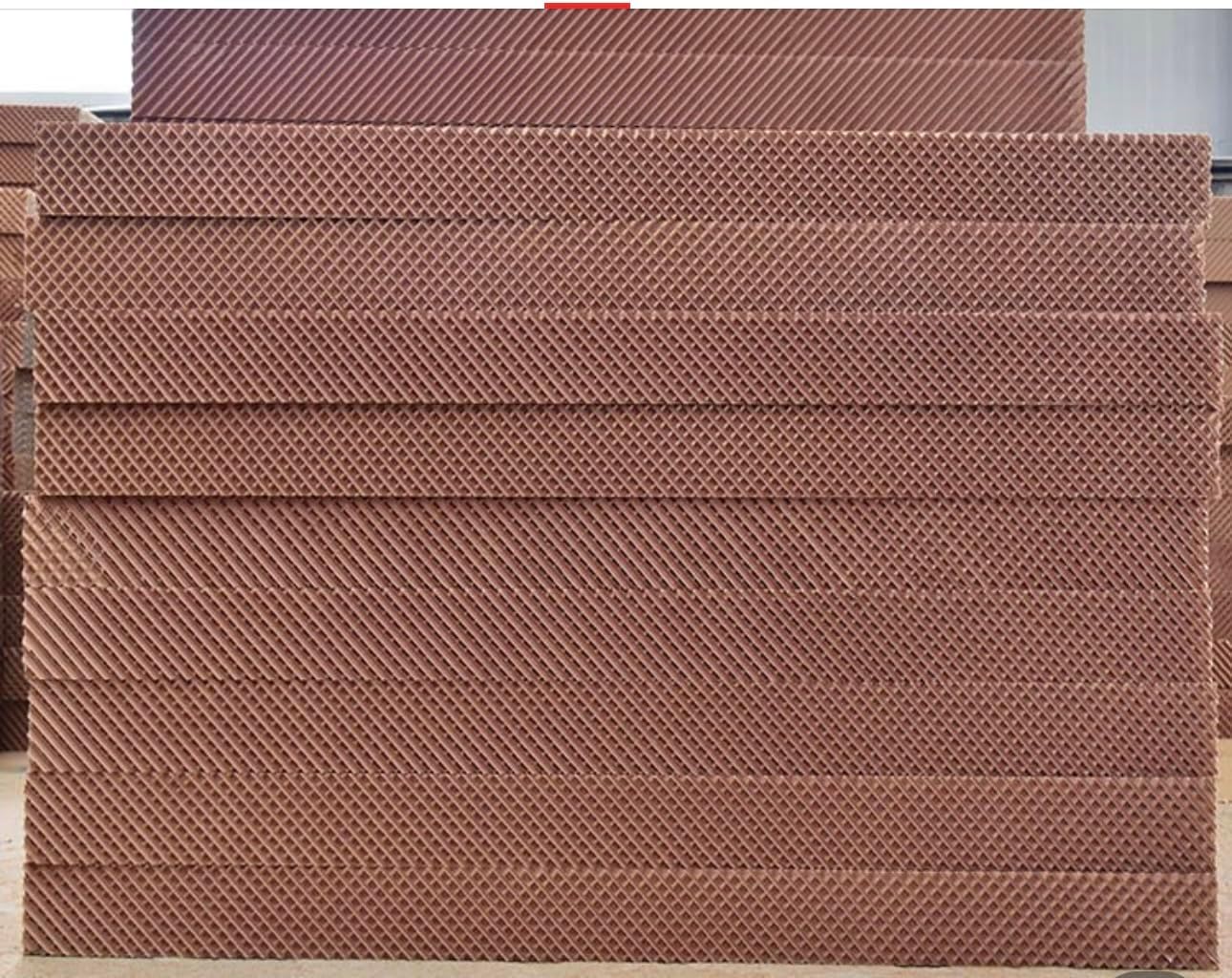 High Efficiency Swamp Cooler Pads, Swamp Cooler Filter, Evaporative Cooling Pad, Evaporative Cooler Pads, Evaporative Cooler Replacement Media, 48" Long, 12” Wide, 6" Thick, 1 Piece Per Package