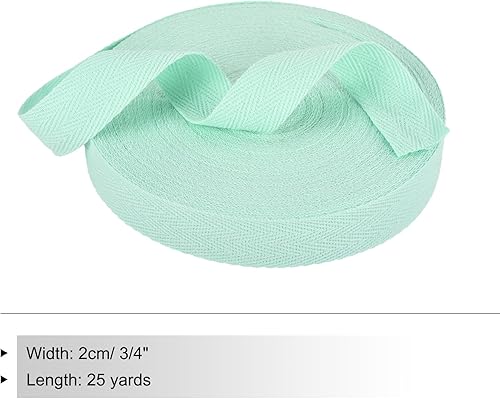 Vista 222 de PATIKIL Cinta de sarga de algodón de 3/4 pulgadas, 10 yardas, cinta de encuadernación al bies, cinta de espiga para costura, envoltura de regalos