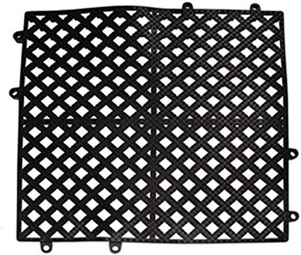 Update International BMI-12BK Interlocking bar Mat Square, 12" x 12", Black
