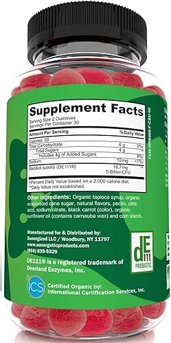 Miniatura 3 de Gomitas de vitamina D3 Plus probióticos  Apoya la salud inmunológica, la digestión, la regularidad, los músculos y los dientes  Gomitas de vitamina