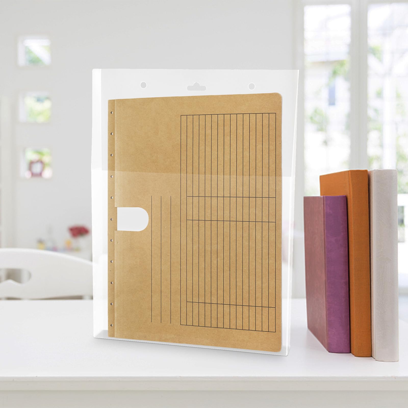 Organizador de Archivos Colgante Paquete de 2 Unidades Adecuado para Oficina y Escuela Gran Capacidad, Material Pp Práctico y Liviano para Pared