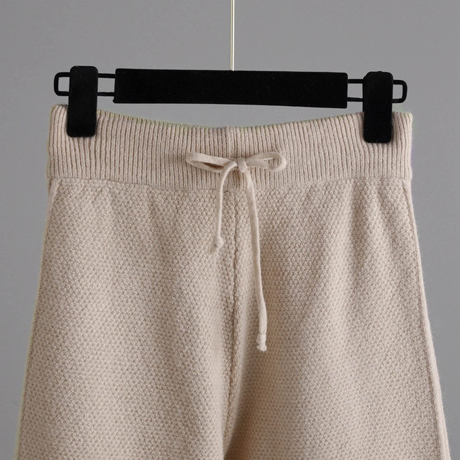 Set di pantaloni da donna, 2 pezzi, casual, con maniche a 3/4, scollo rotondo, pantaloni dritti, estivi, in mussola, per ufficio, elegante, da donna, set A105