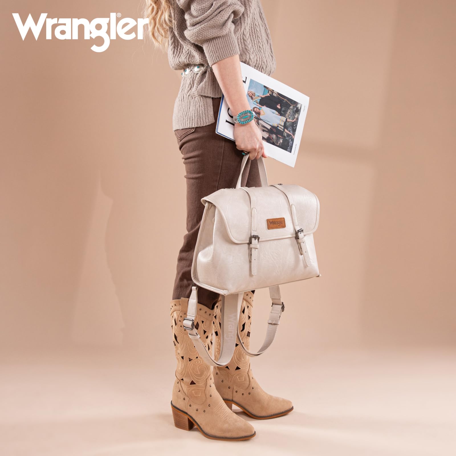 Montana West Wrangler, zaino convertibile da donna, borsa messenger, borsa da lavoro per lavoro, viaggi, ufficio