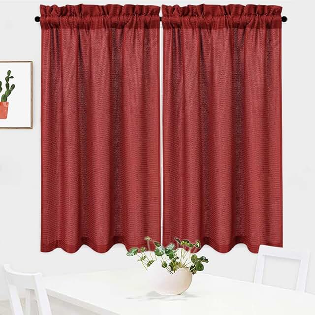 kitchen curtains 45 inch length