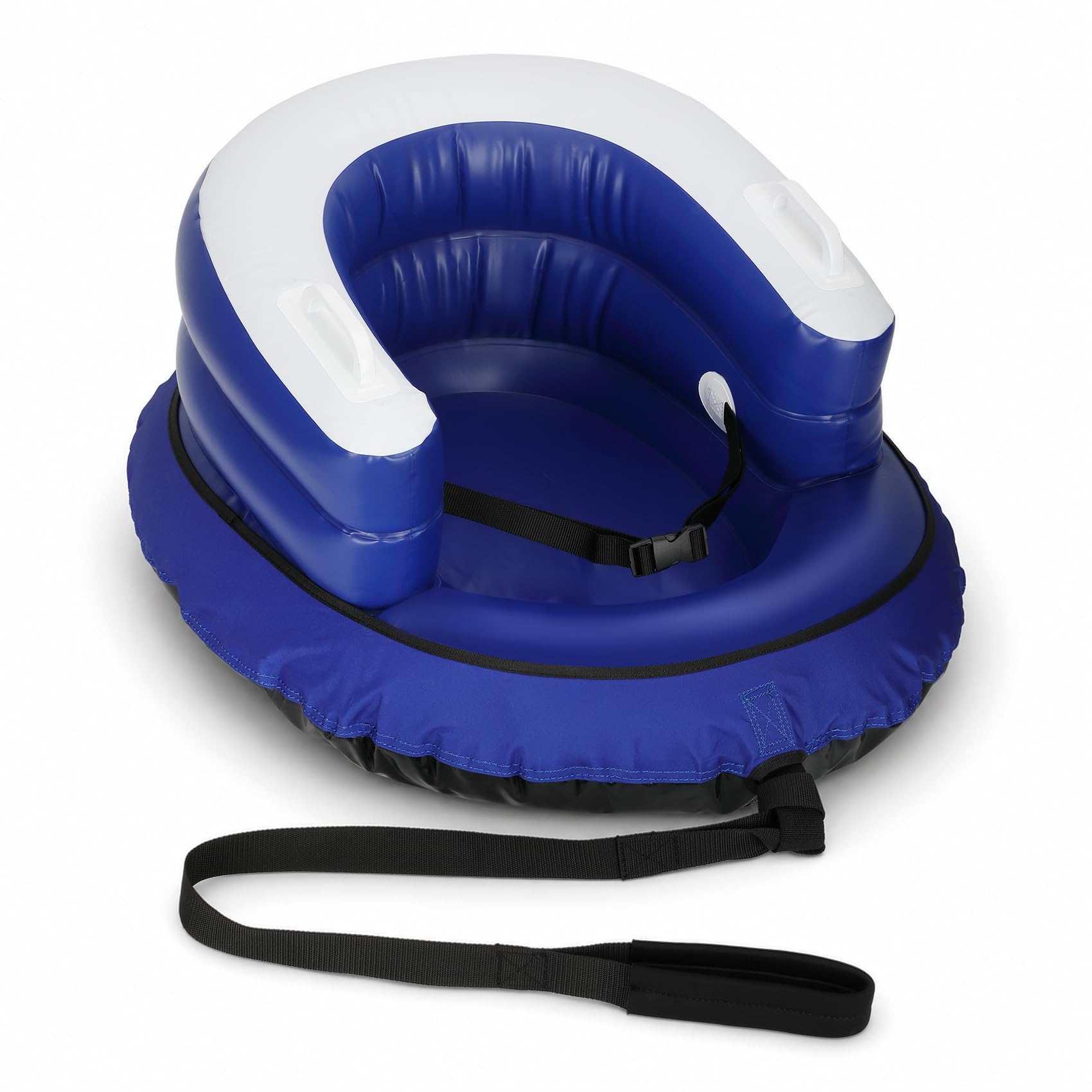 Slitta da neve per bambini 1-3 con schienale a U, blu