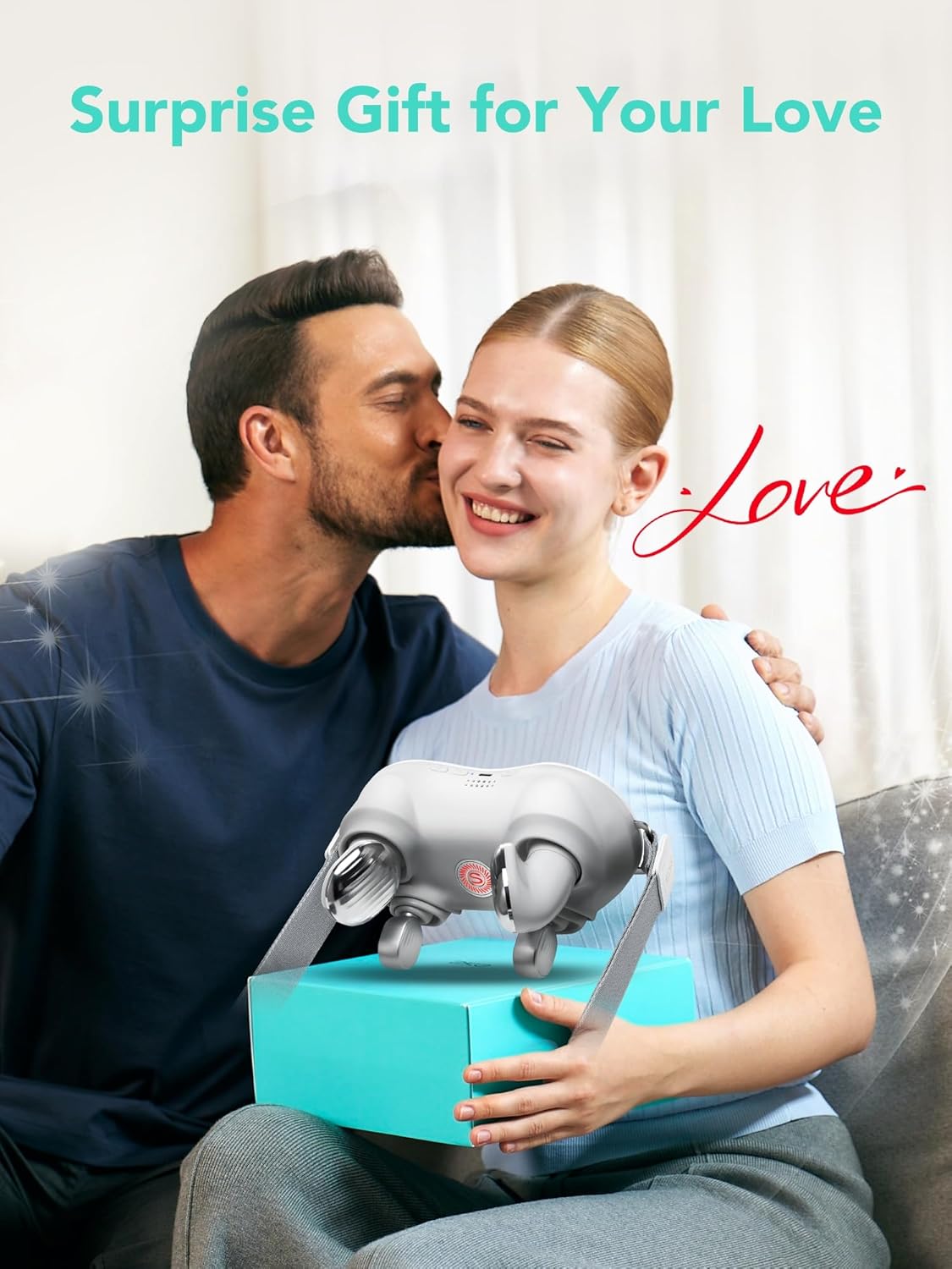 SKG H7 Neck Massager for Pain Relief Deep Tissue, Shiatsu Neck and Shoulder Massager 4D Electric Kneading Massager with Heating Relax at Home Office Car, Gift for Men Women, Maye Musk's Choice - Image 2