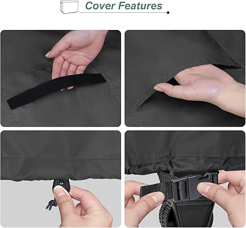 Miniatura 11 de Patio Prep Table Cover for 52 Inch Keter Unity XL Portable Table, Waterproof Weather-Resistant BBQ Grill Prep Table Cover 54L x 22W x 35H