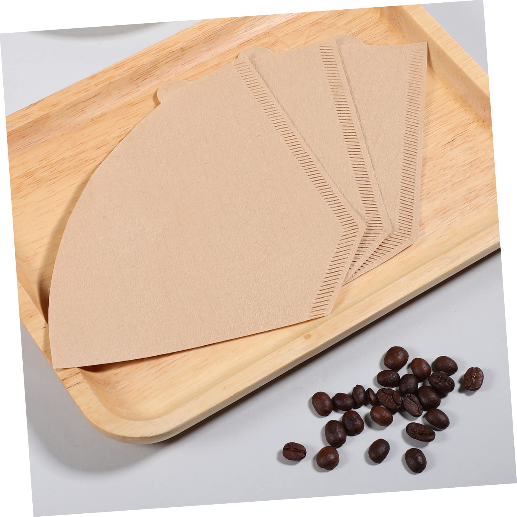 Filtro de Café de Papel Cónico Desechable 200 Piezas Caqui