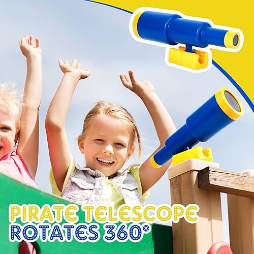 Miniatura 5 de 3 piezas de accesorios para patio de recreo para niños, accesorios para columpios al aire libre, equipo de parque infantil, rueda de barco de