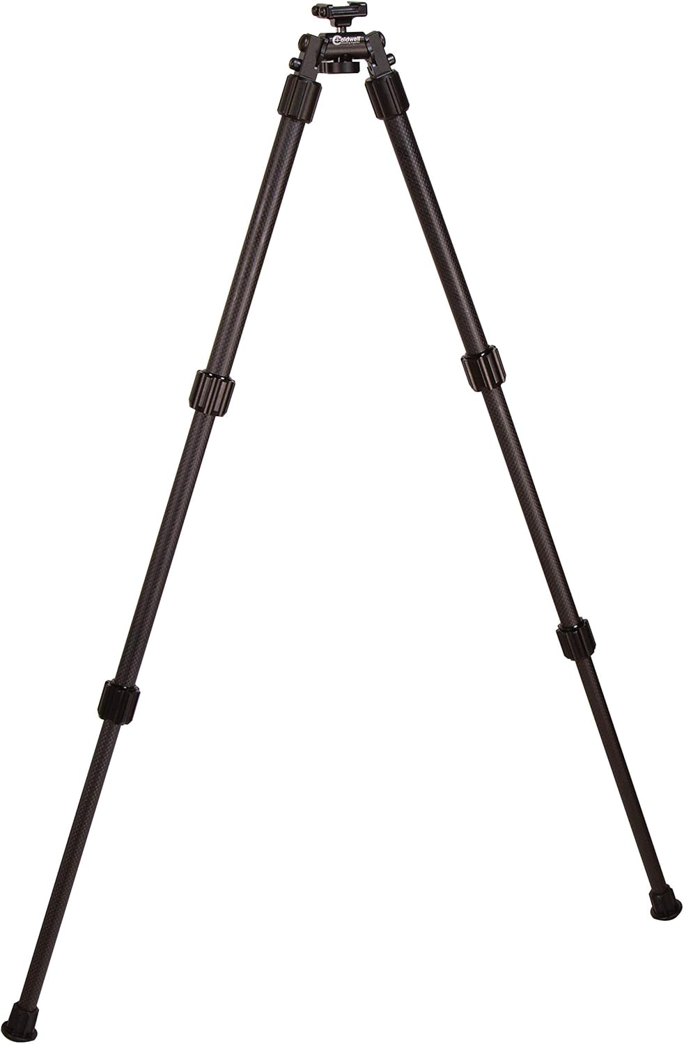 Caldwell Accumax Premium Carbon Fiber Pic Rail Bipod with Twist Lock Quick-Deployment Legs for Mounting on Long Gun Rifle for Tactical Shooting Range and Sport